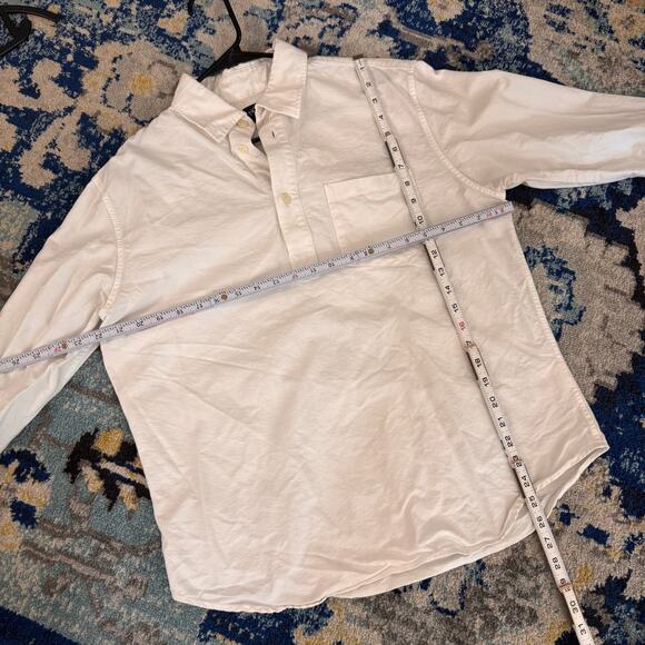 Noah NYC White Pullover Collared Shirt Mens Size Medium - Picture 6 of 7